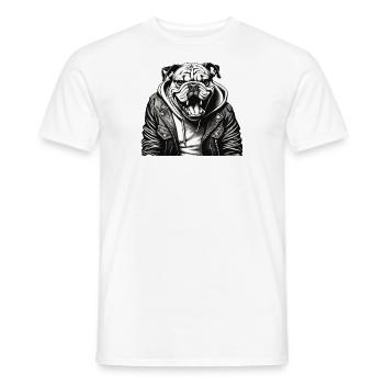 british Bulldog Bully - Men's T-Shirt - white - Front - AI Model Male 178 dark (178cm)
