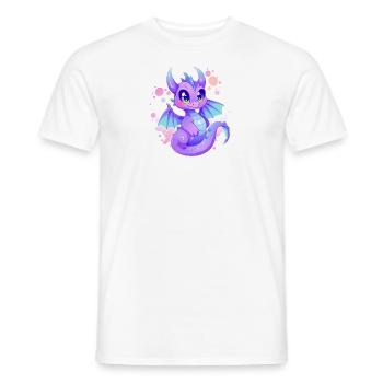 Drache - Männer T-Shirt - Weiß - Vorne - AI Model Male 178 dark (178cm)
