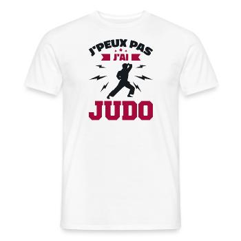 Ich kann nicht Judo - Männer T-Shirt - Weiß - Vorne - AI Model Male 178 dark (178cm)