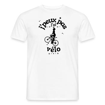 I can't I bike bike, cycling, sport - Männer T-Shirt - Weiß - Vorne - AI Model Male 178 dark (178cm)