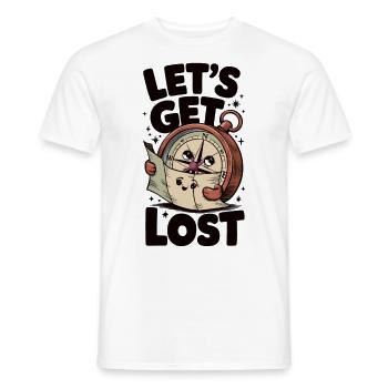 Se perdre et découvrir - perdons-nous - T-shirt homme - blanc - Devant - AI Model Male 178 dark (178cm)