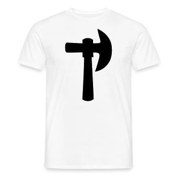 Axt - Männer T-Shirt - Weiß - Vorne - AI Model Male 178 dark (178cm)