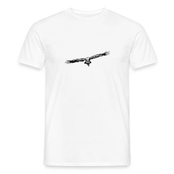 Oiseau vautour - T-shirt homme - blanc - Devant - AI Model Male 178 dark (178cm)