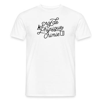 Physik-Chemie-Lehrer - Männer T-Shirt - Weiß - Vorne - AI Model Male 178 dark (178cm)