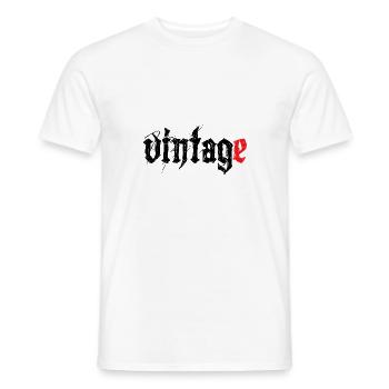 Vintage ! - T-shirt homme - blanc - Devant - AI Model Male 178 dark (178cm)