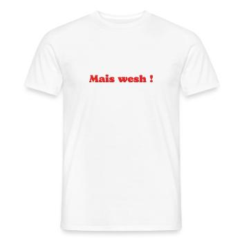 Mais wesh ! (rouge) - T-shirt homme - blanc - Devant - AI Model Male 178 dark (178cm)