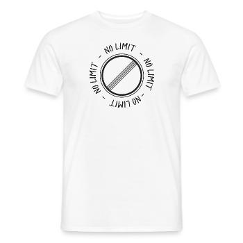 Pas de limite - T-shirt homme - blanc - Devant - AI Model Male 178 dark (178cm)
