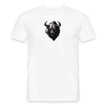 Bull Red Eye Stock Market Stocks Financial Market - Men's T-Shirt - white - Front - AI Model Male 178 dark (178cm)