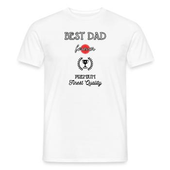 Best Dad Premium - Men's T-Shirt - white - Front - AI Model Male 178 dark (178cm)