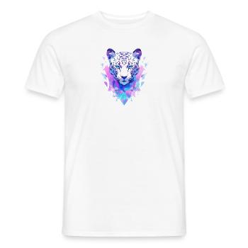 Leopard - Männer T-Shirt - Weiß - Vorne - AI Model Male 178 dark (178cm)
