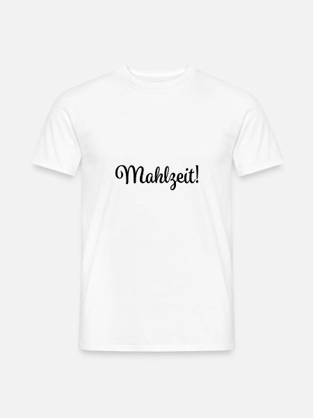 mahlzeit - Männer T-Shirt - Weiß