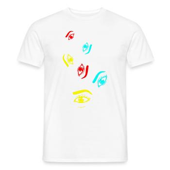 Eye symbol - Men's T-Shirt - white - Front - AI Model Male 178 dark (178cm)