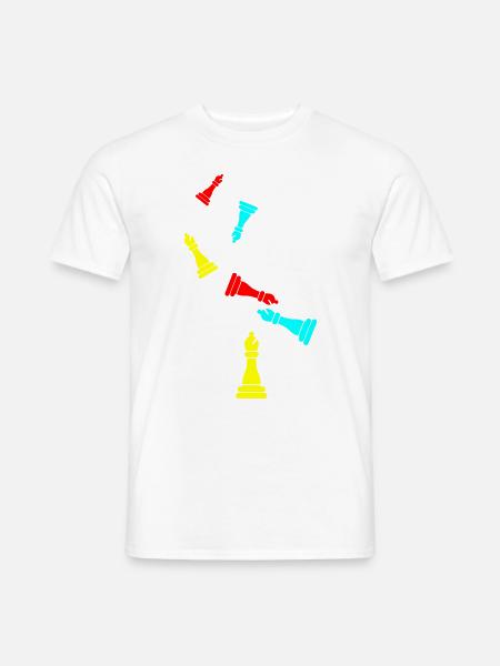 Schachfigur symbol - Männer T-Shirt - Weiß