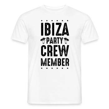 Ibiza Party Crew - Men's T-Shirt - white - Front - AI Model Male 178 dark (178cm)