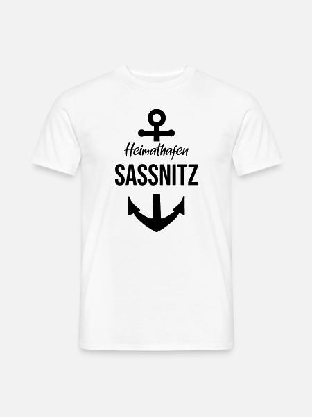 Sassnitz Heimathafen Insel Rügen MV - Männer T-Shirt - Weiß