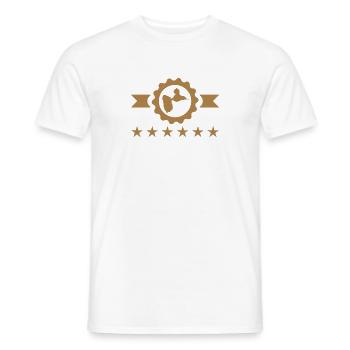 Guadeloupe , 971 , Guadeloupéen , Guadeloupéenne - T-shirt homme - blanc - Devant - AI Model Male 178 dark (178cm)