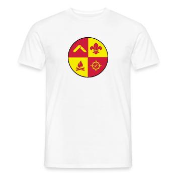 scout , scouting , scoutisme , guide - T-shirt homme - blanc - Devant - AI Model Male 178 dark (178cm)