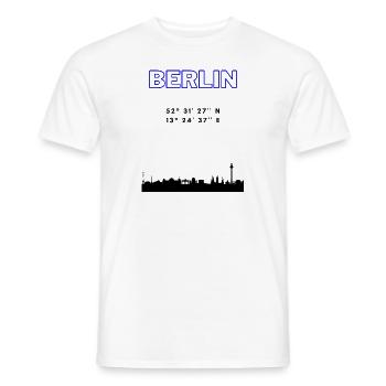 Berlin Collection - Men's T-Shirt - white - Front - AI Model Male 178 dark (178cm)