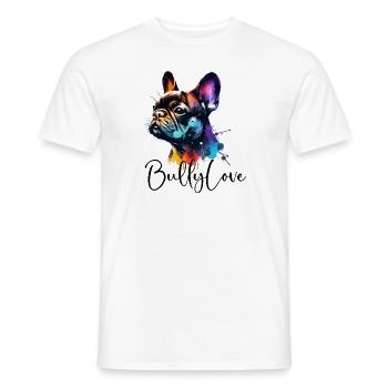 Bully Love - Männer T-Shirt - Weiß - Vorne - AI Model Male 178 dark (178cm)