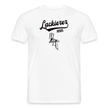 Lackierer 2025 Beruf Lackiererei Lehre Lehrling - Männer T-Shirt - Weiß - Vorne - AI Model Male 178 dark (178cm)