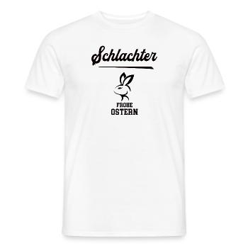 Schlachter Ostern Geschenk Schlachterei Meister - Männer T-Shirt - Weiß - Vorne - AI Model Male 178 dark (178cm)
