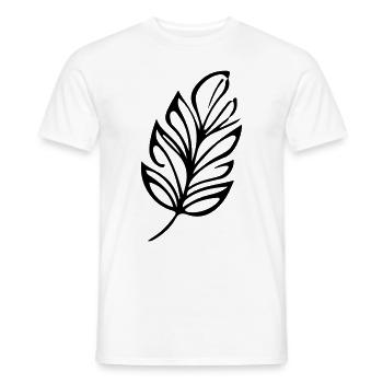 Leaf Ecology - Men's T-Shirt - white - Front - AI Model Male 178 dark (178cm)