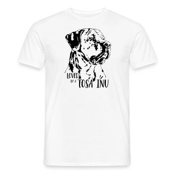 TOSA INU Dog Saying Dogs Saying Dogs - Men's T-Shirt - white - Front - AI Model Male 178 dark (178cm)