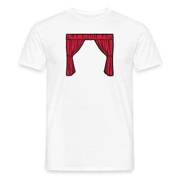 Theater - Men's T-Shirt - white - Front - AI Model Male 178 dark (178cm)