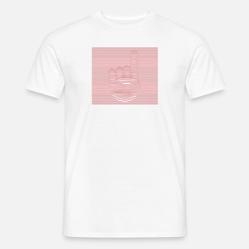 Attention - Männer T-Shirt - Weiß