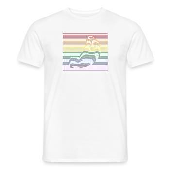 Pinching Hand bunt - Männer T-Shirt - Weiß - Vorne - AI Model Male 178 dark (178cm)