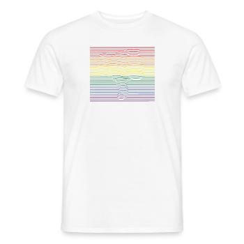 Thumbs down bunt - Männer T-Shirt - Weiß - Vorne - AI Model Male 178 dark (178cm)