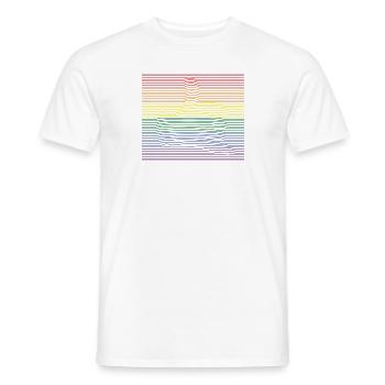 Call Me bunt - Männer T-Shirt - Weiß - Vorne - AI Model Male 178 dark (178cm)