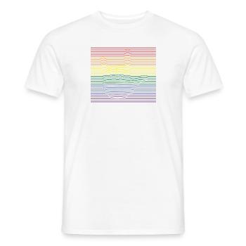 I Love You bunt - Männer T-Shirt - Weiß - Vorne - AI Model Male 178 dark (178cm)