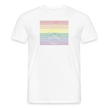 Fingers Crossed bunt - Männer T-Shirt - Weiß - Vorne - AI Model Male 178 dark (178cm)