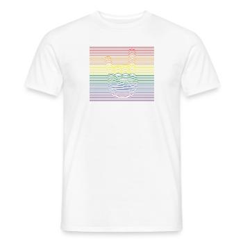 Rock bunt - Männer T-Shirt - Weiß - Vorne - AI Model Male 178 dark (178cm)