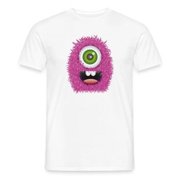 wuschelmonster, Cute Monster - Männer T-Shirt - Weiß - Vorne - AI Model Male 178 dark (178cm)