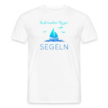 Es ist ein schöner Tag zum Segeln - Männer T-Shirt - Weiß - Vorne - AI Model Male 178 dark (178cm)