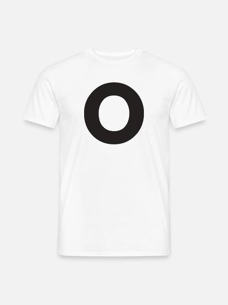 O - T-shirt homme - blanc