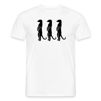 Meerkat - Men's T-Shirt - white - Front - AI Model Male 178 dark (178cm)