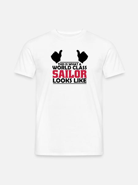 world class sailor - Men's T-Shirt - white