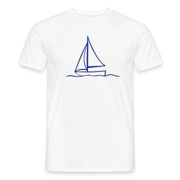 Voilier - T-shirt homme - blanc - Devant - AI Model Male 178 dark (178cm)