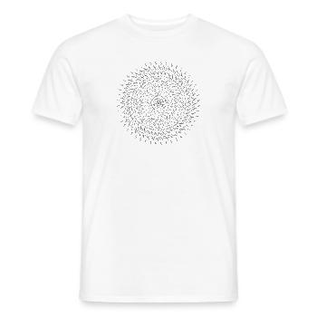 Inner Fire - Mandala made with Love - Männer T-Shirt - Weiß - Vorne - AI Model Male 178 dark (178cm)