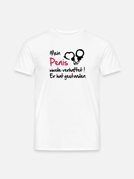penis - Männer T-Shirt - Weiß