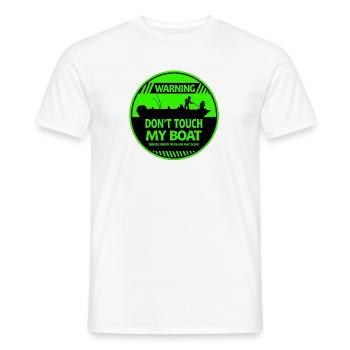 Avertissement de bateau - T-shirt homme - blanc - Devant - AI Model Male 178 dark (178cm)