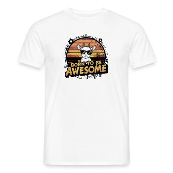 Lustige Ziege Tierfreund Bauernhof Spaß - Männer T-Shirt - Weiß - Vorne - AI Model Male 178 dark (178cm)