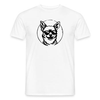 Chihuahua Hund - Männer T-Shirt - Weiß - Vorne - AI Model Male 178 dark (178cm)