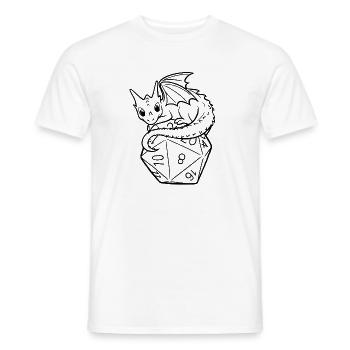 Baby Dragon - Schwarz - Männer T-Shirt - Weiß - Vorne - AI Model Male 178 dark (178cm)