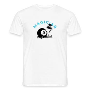 Billiard Magier - Männer T-Shirt - Weiß - Vorne - AI Model Male 178 dark (178cm)