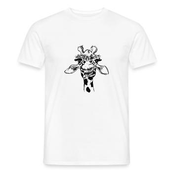 Giraffe - Männer T-Shirt - Weiß - Vorne - AI Model Male 178 dark (178cm)