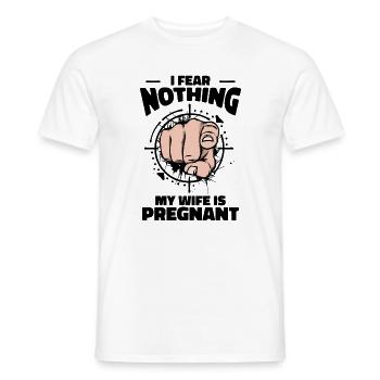 Dad Statement Family Happiness Pregnant Parent - Men's T-Shirt - white - Front - AI Model Male 178 dark (178cm)